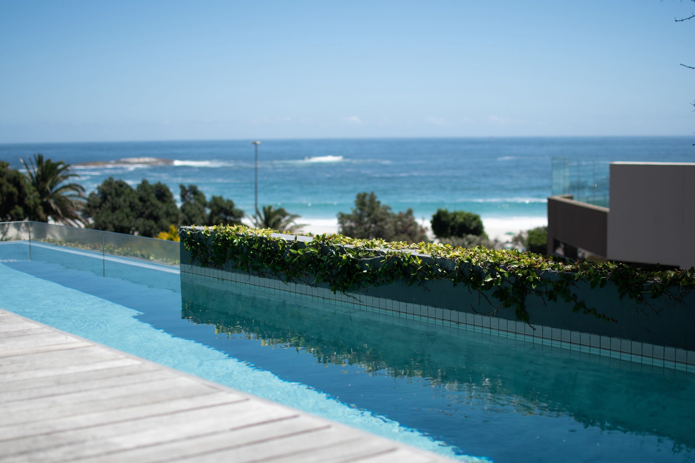 Infinity pool meeting the Atlantic in Camps Bay